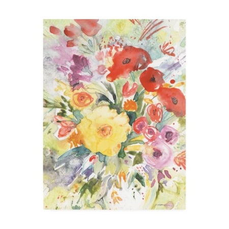 Sheila Golden 'The Birthday Bouquet' Canvas Art,18x24